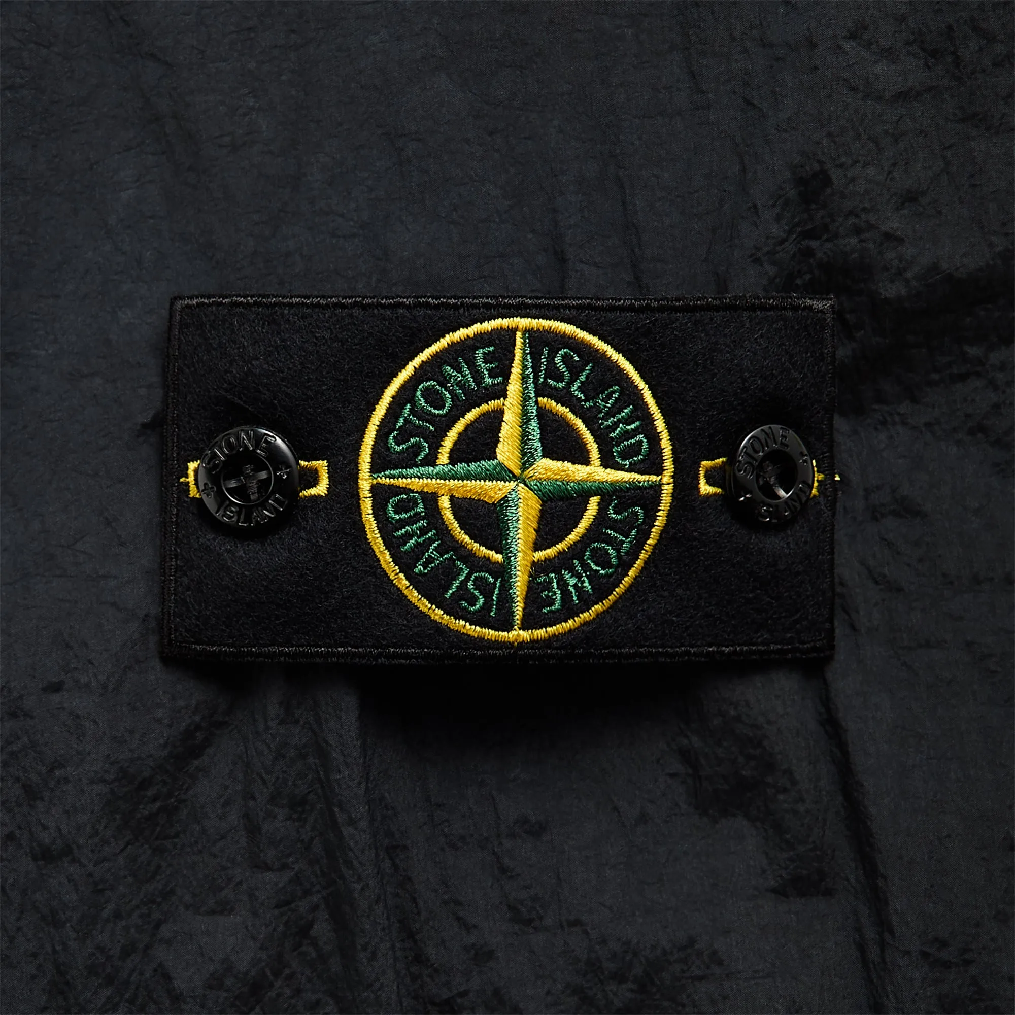 snap closure Stone Island Nylon Metal Watro-Tc Garment Dyed Nylon Bomber - Navy Blue