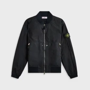 Collapsible Packable Design Reflective details Stone Island Nylon Metal Watro-Tc Garment Dyed Nylon Bomber - Navy Blue