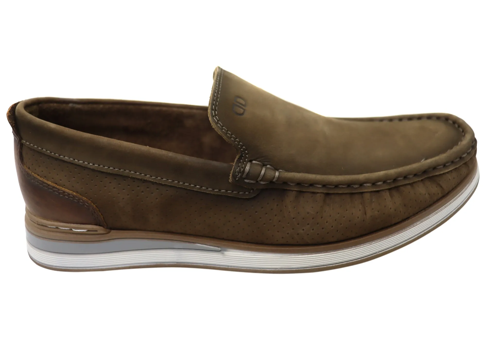 All-day Slip-on Footwear Sole Firm Democrata Derrick Mens Brazilian Comfortable Leather Loafers Shoes