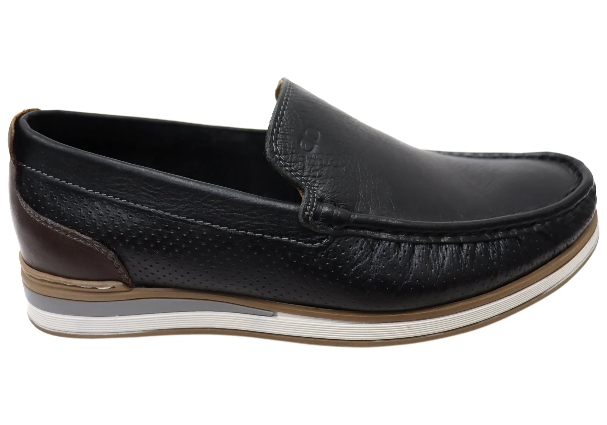 Functional Fit Democrata Derrick Mens Brazilian Comfortable Leather Loafers Shoes