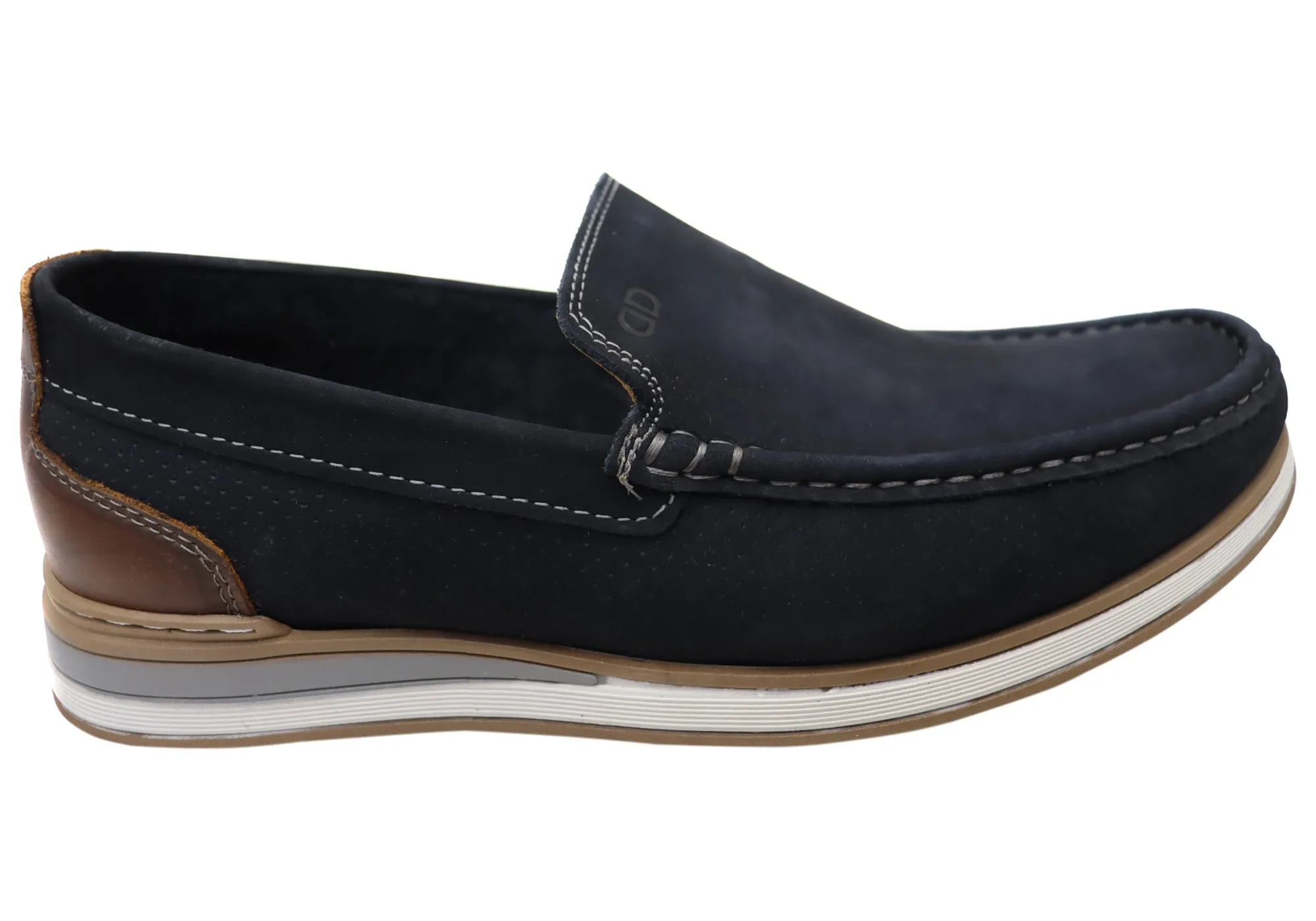 Democrata Derrick Mens Brazilian Comfortable Leather Loafers Shoes Breathable Loafers