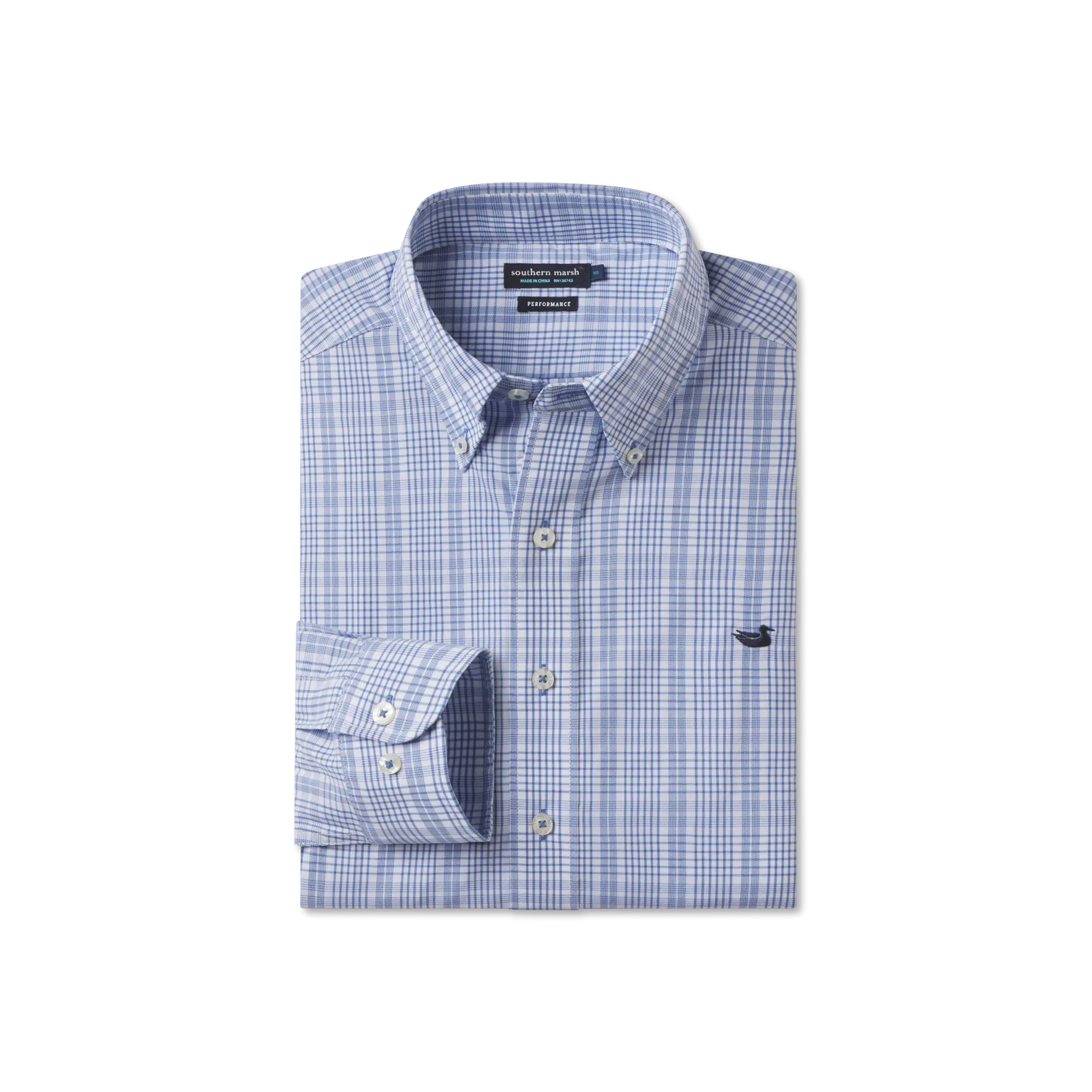 Shenandoah Performance Check Dress Shirt Customizable Option