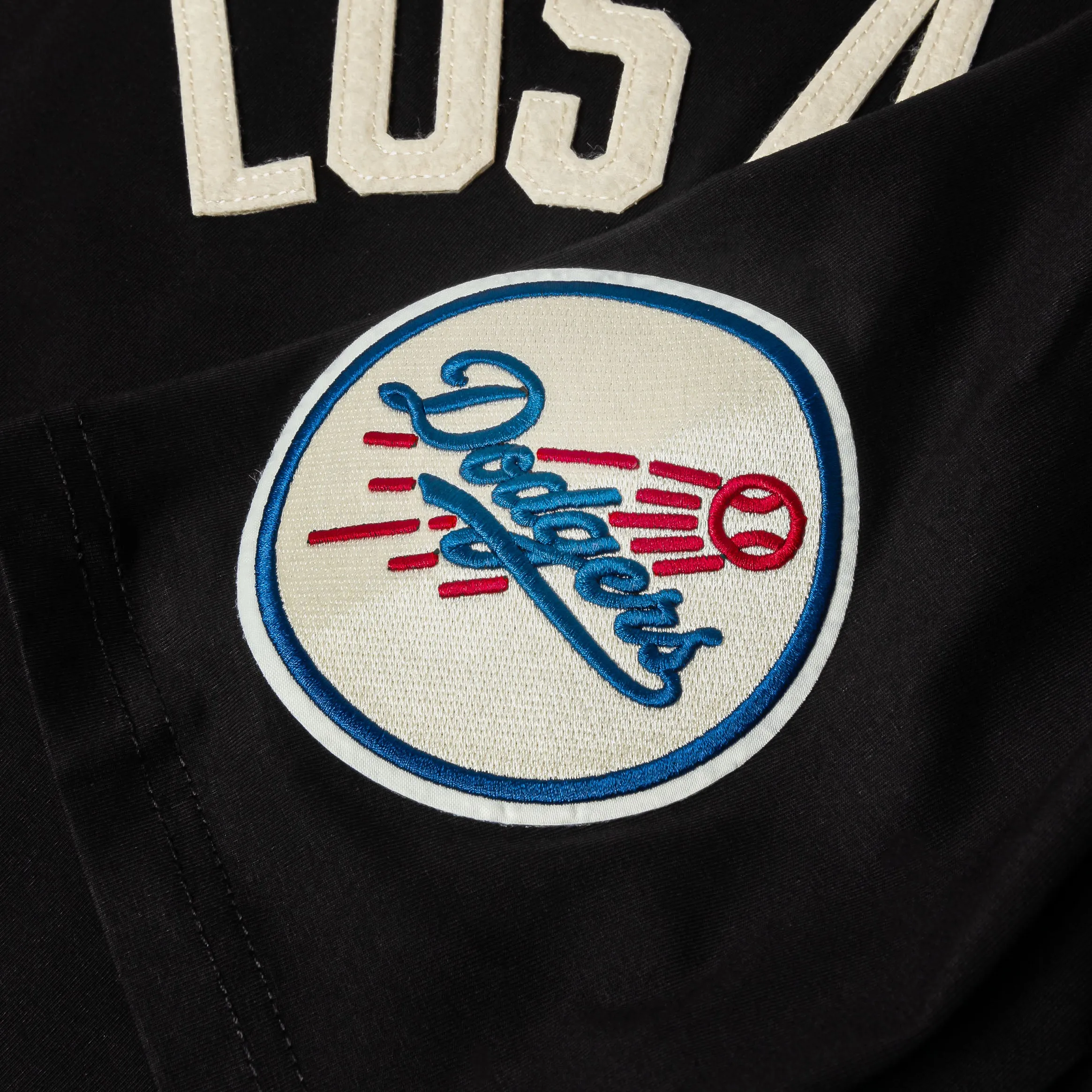 Shoe Palace Exclusive Los Angeles Dodgers Modern Originals Mens Short Sleeve Shirt (Black) Comfortable And Trendy Casual Look