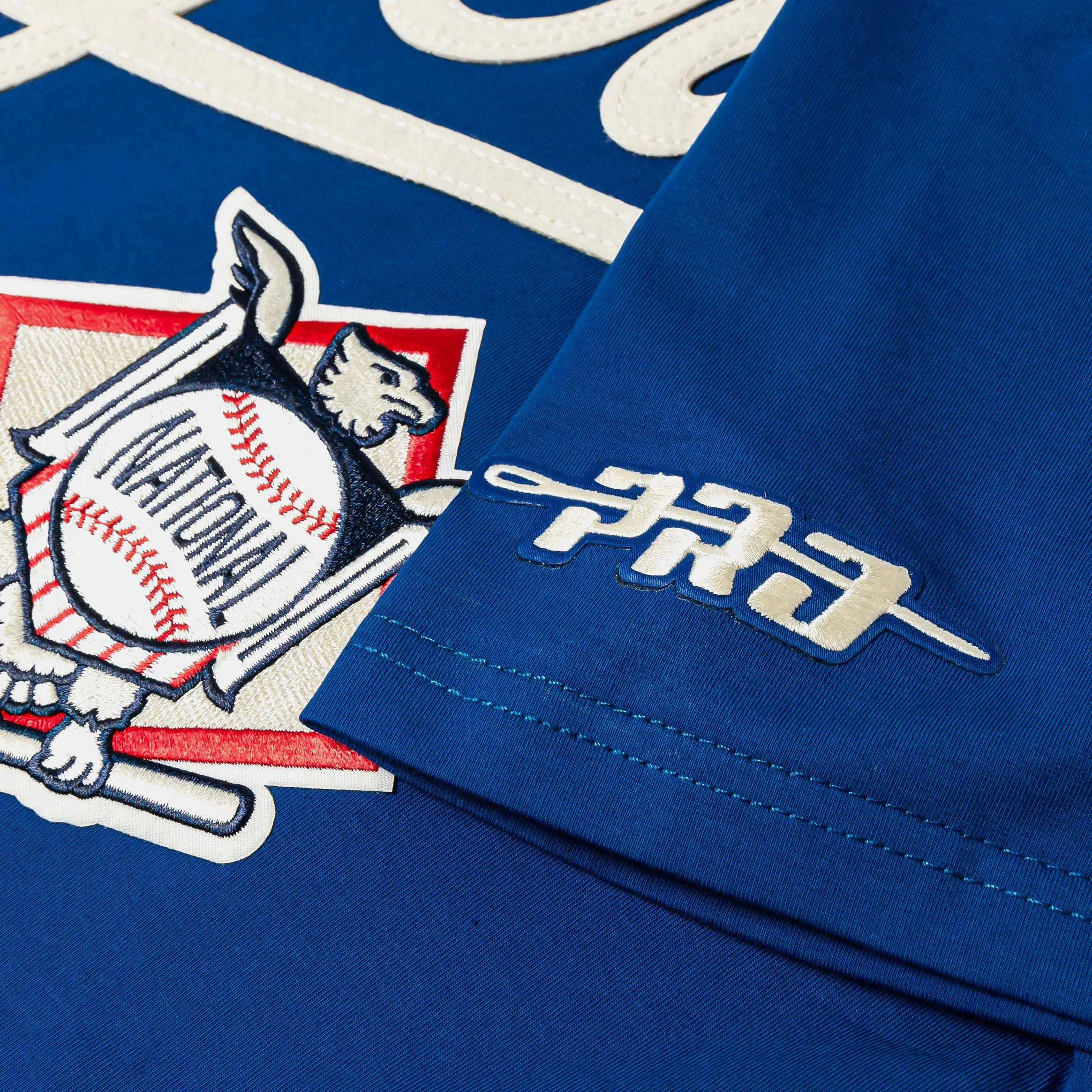 Glossy Look Modern Outfit Shoe Palace Exclusive Los Angeles Dodgers Modern Originals Mens Short Sleeve Shirt (Blue)