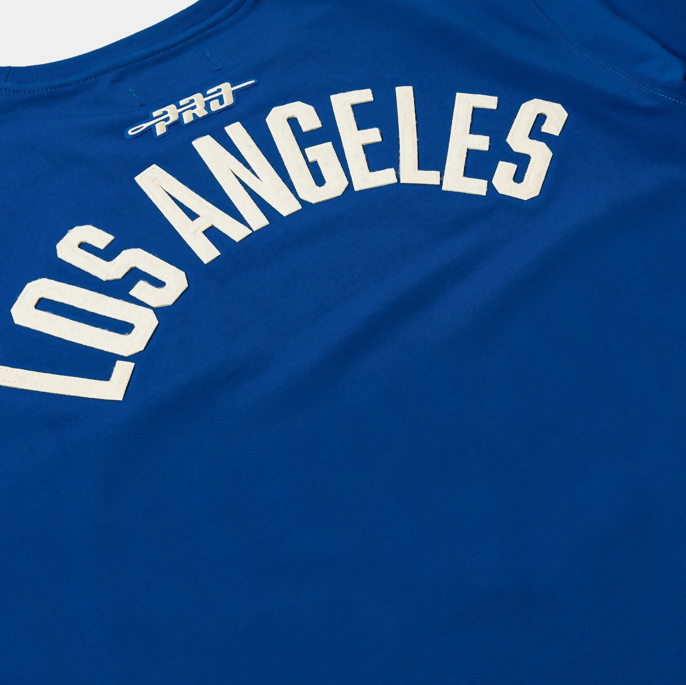 Shoe Palace Exclusive Los Angeles Dodgers Modern Originals Mens Short Sleeve Shirt (Blue) Lightweight Fabric