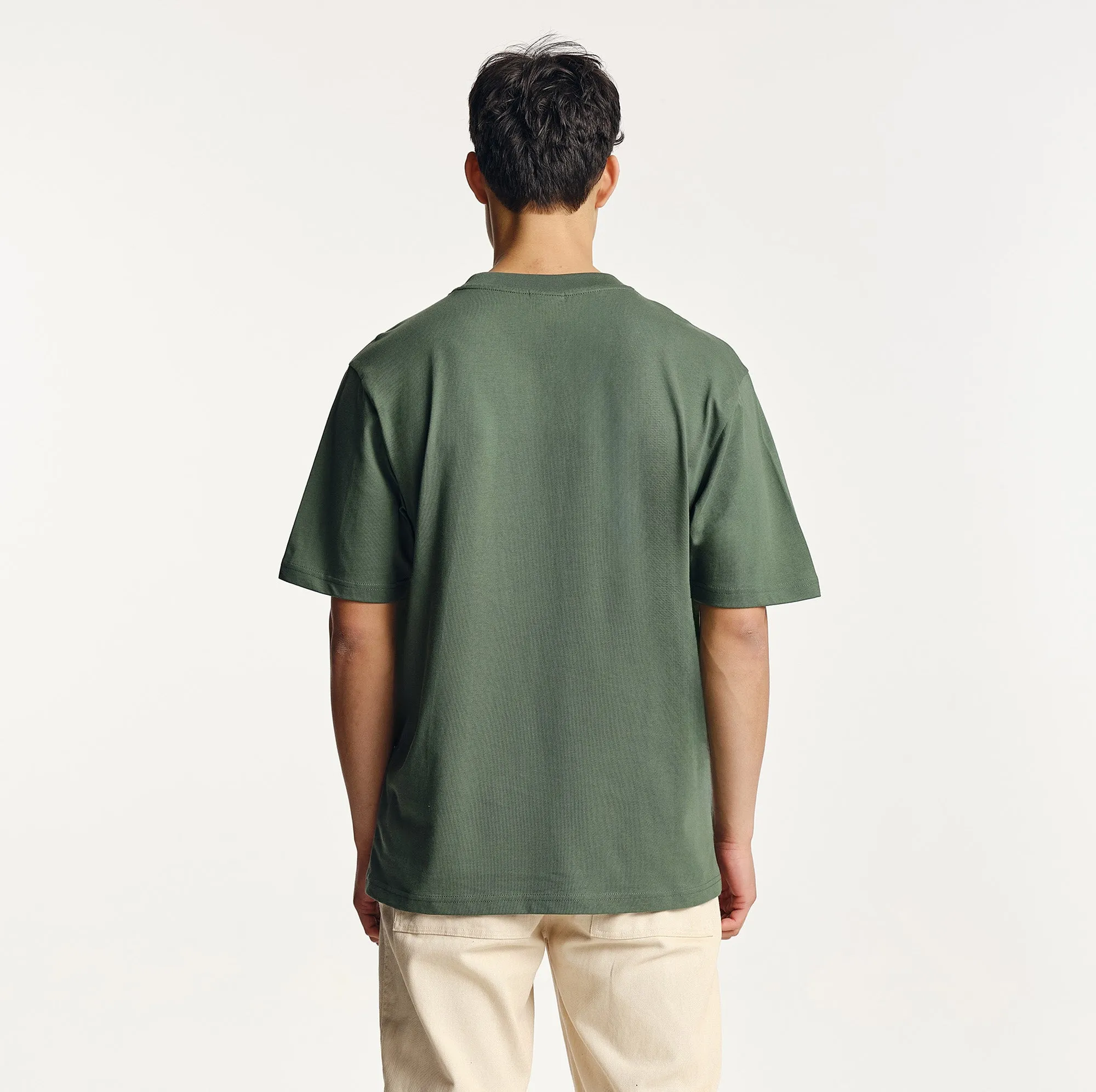 Nurture T-Shirt Kelp Green Sporty Comfort Wear Chic