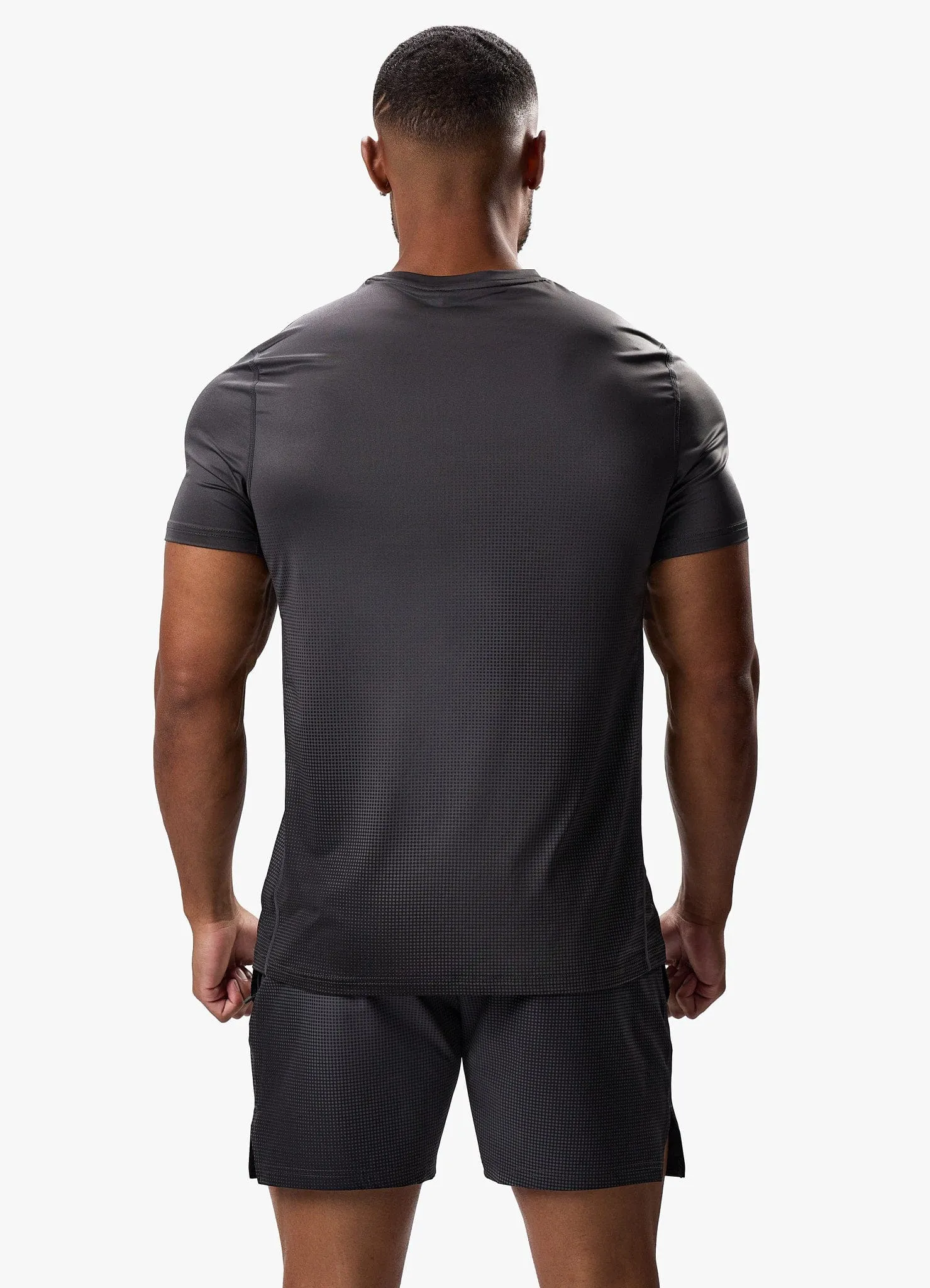 Gym King Elite Tee - Black Relaxed Armhole Cut Holiday Trend