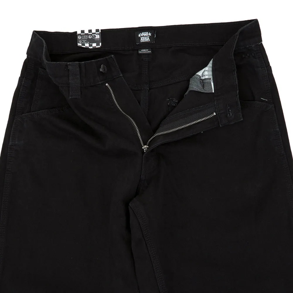 Skate Check-5 Loose Denim Pant (Black Denim) VBU UltraSoftLining Durable Seams