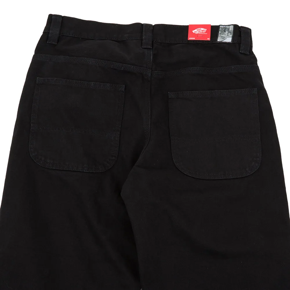 Skate Check-5 Loose Denim Pant (Black Denim) VBU Outdoor Adventure Free Movement