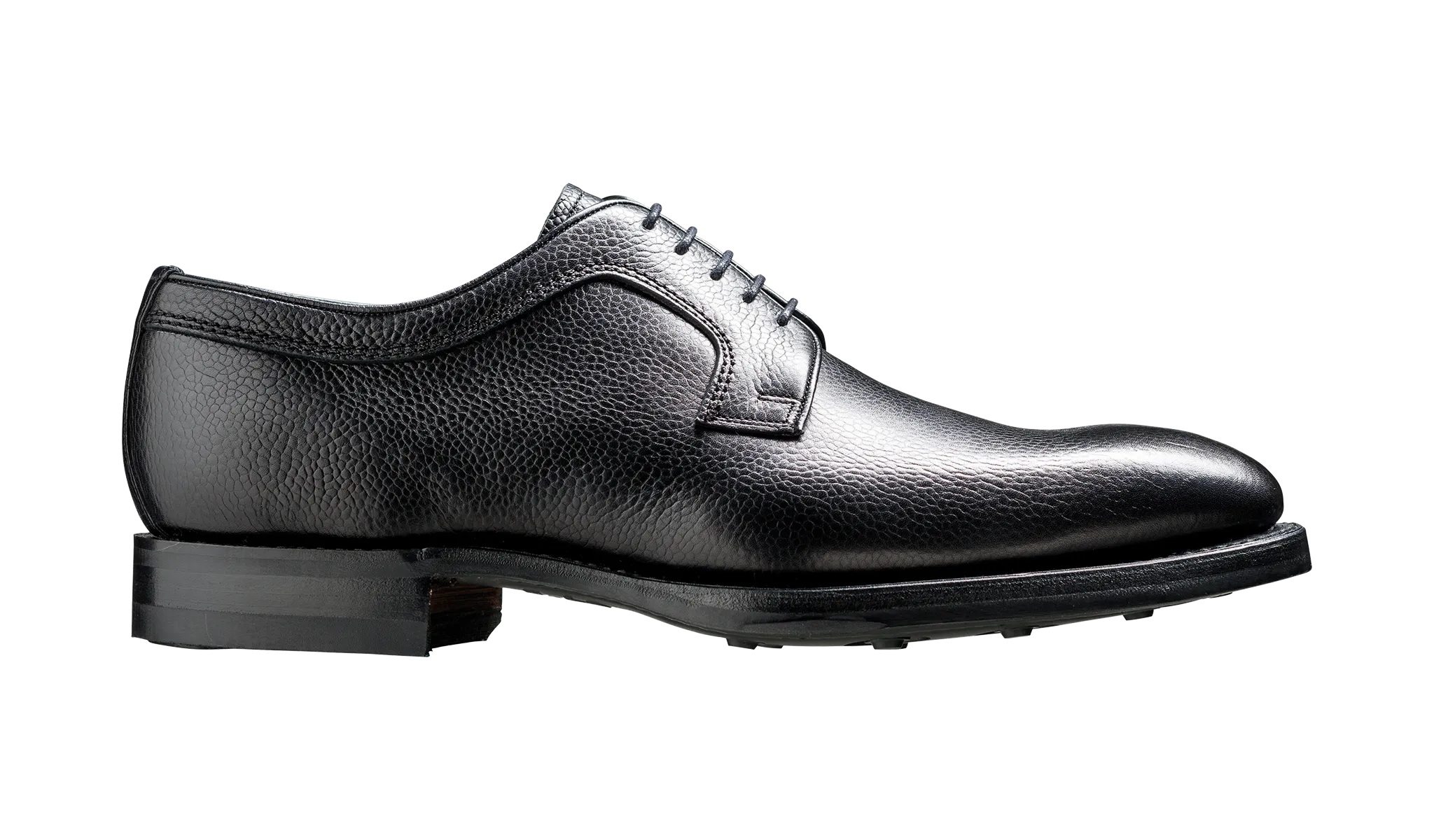 Skye - Black Grain Derby Business Mood Slip Resistant Outsole