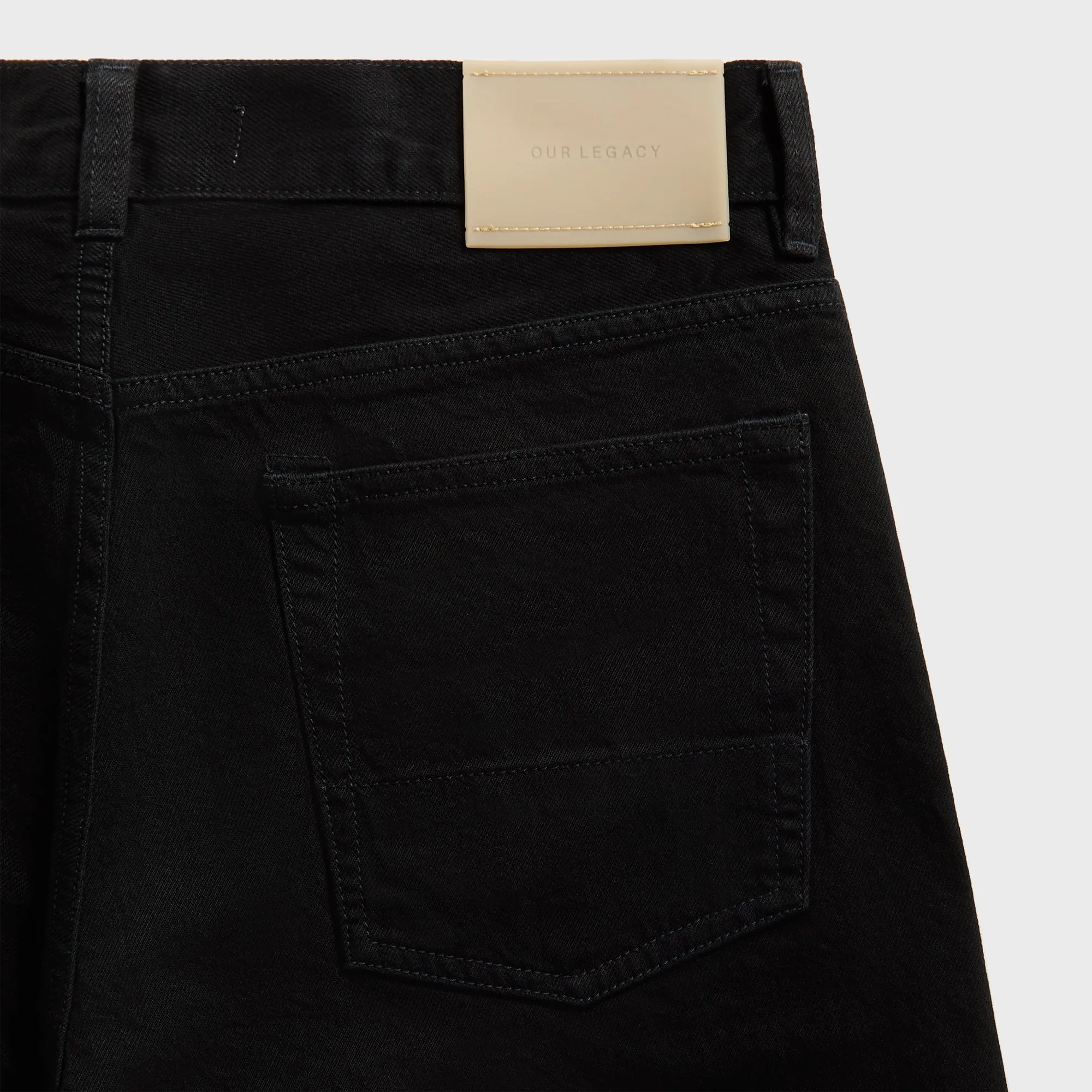 Modern Minimalist Stretch Our Legacy Third Cut Denim - Black Selvage