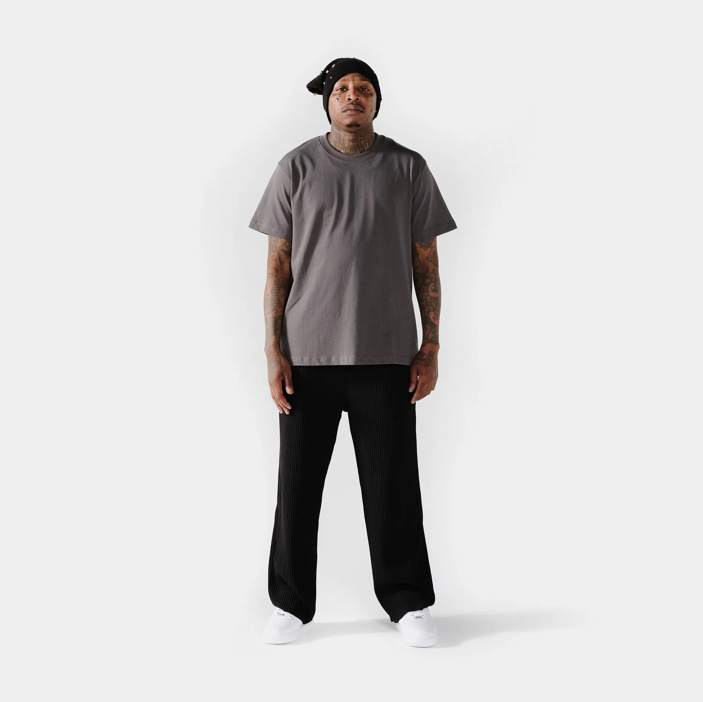 Solid Novelty Mens Short Sleeve Shirt (Slate Blue) Low Impact Dye Classic Vibes