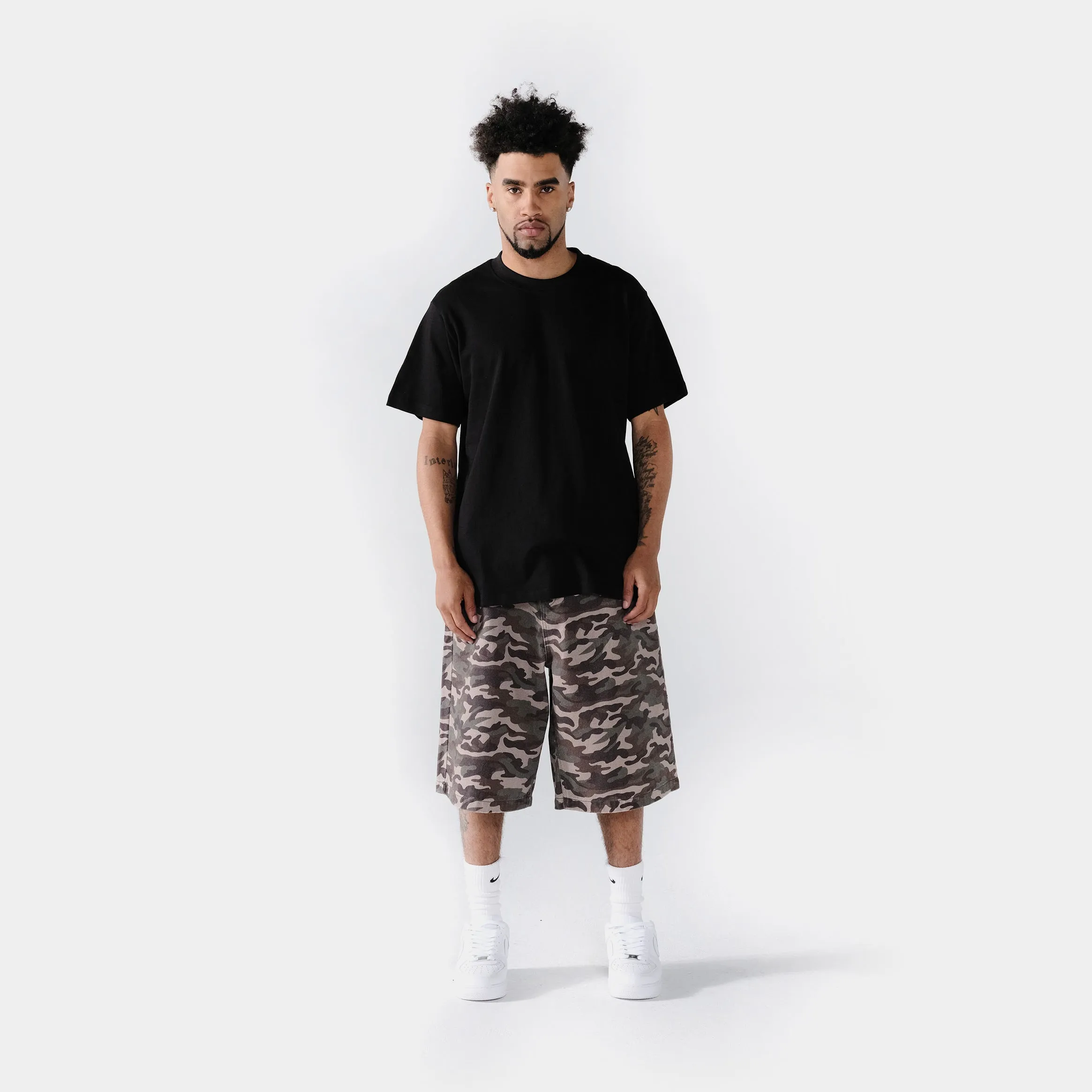 Solid Novelty Mens Short Sleeve Shirt (Black) theater visit