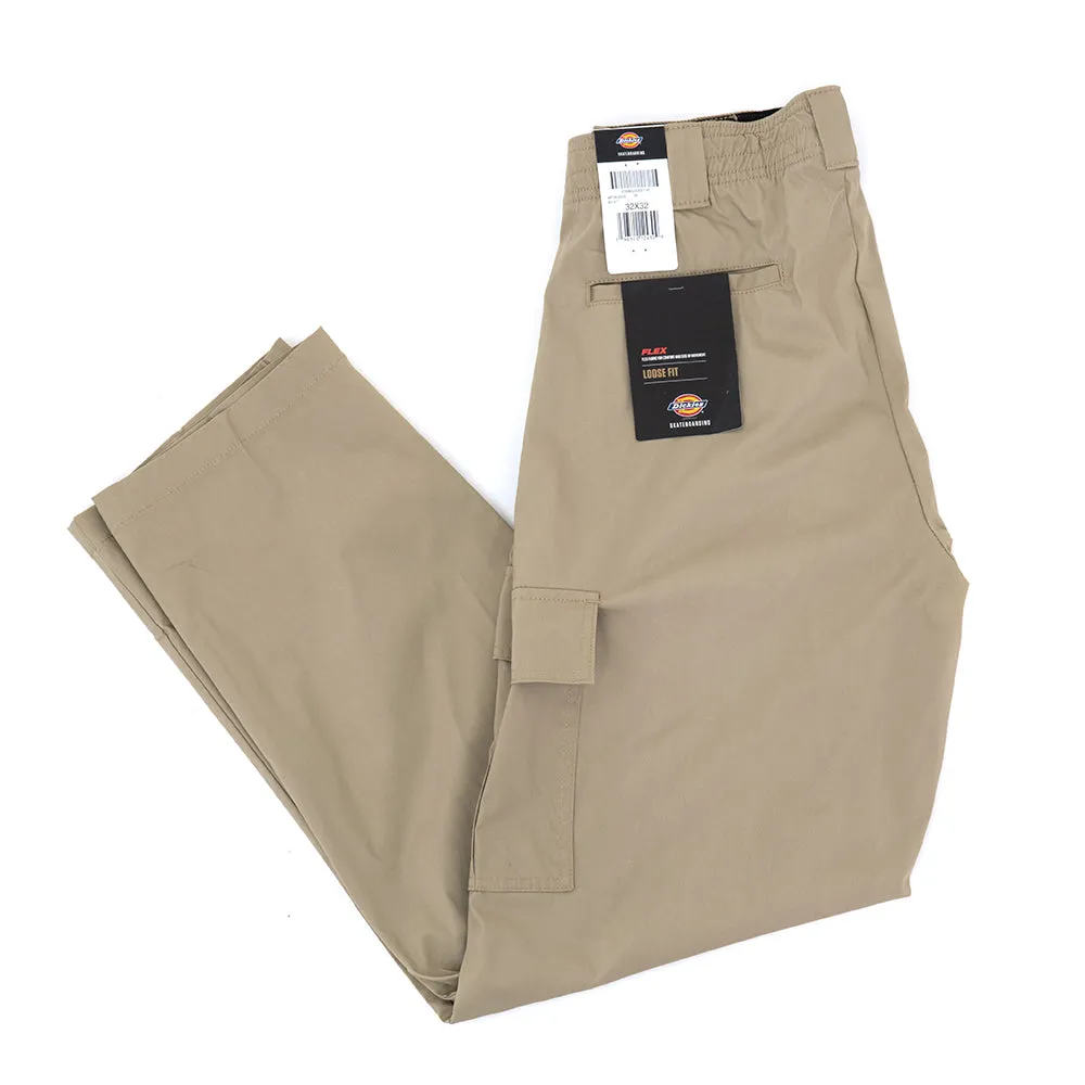 Skateboarding Loose Fit Cargo Pant (Desert Sand) Vintage Wash Stable Shape