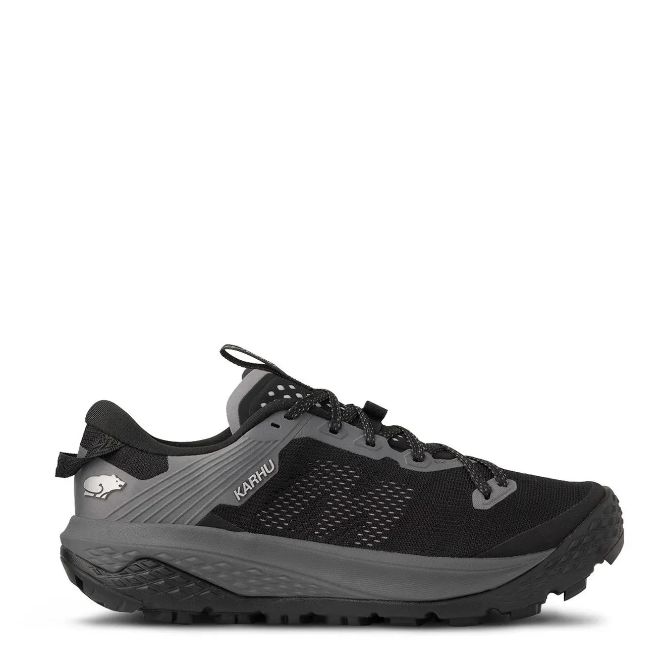 Reinforced Heel Cup Karhu Ikoni Trail Trainer Black / Black