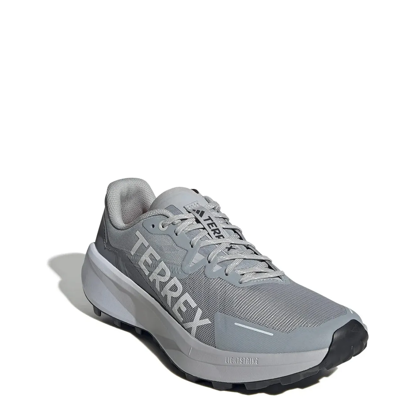 Cotton Base Impact Dispersion System Adidas Terrex Agravic 3 Running Shoe Grey / White
