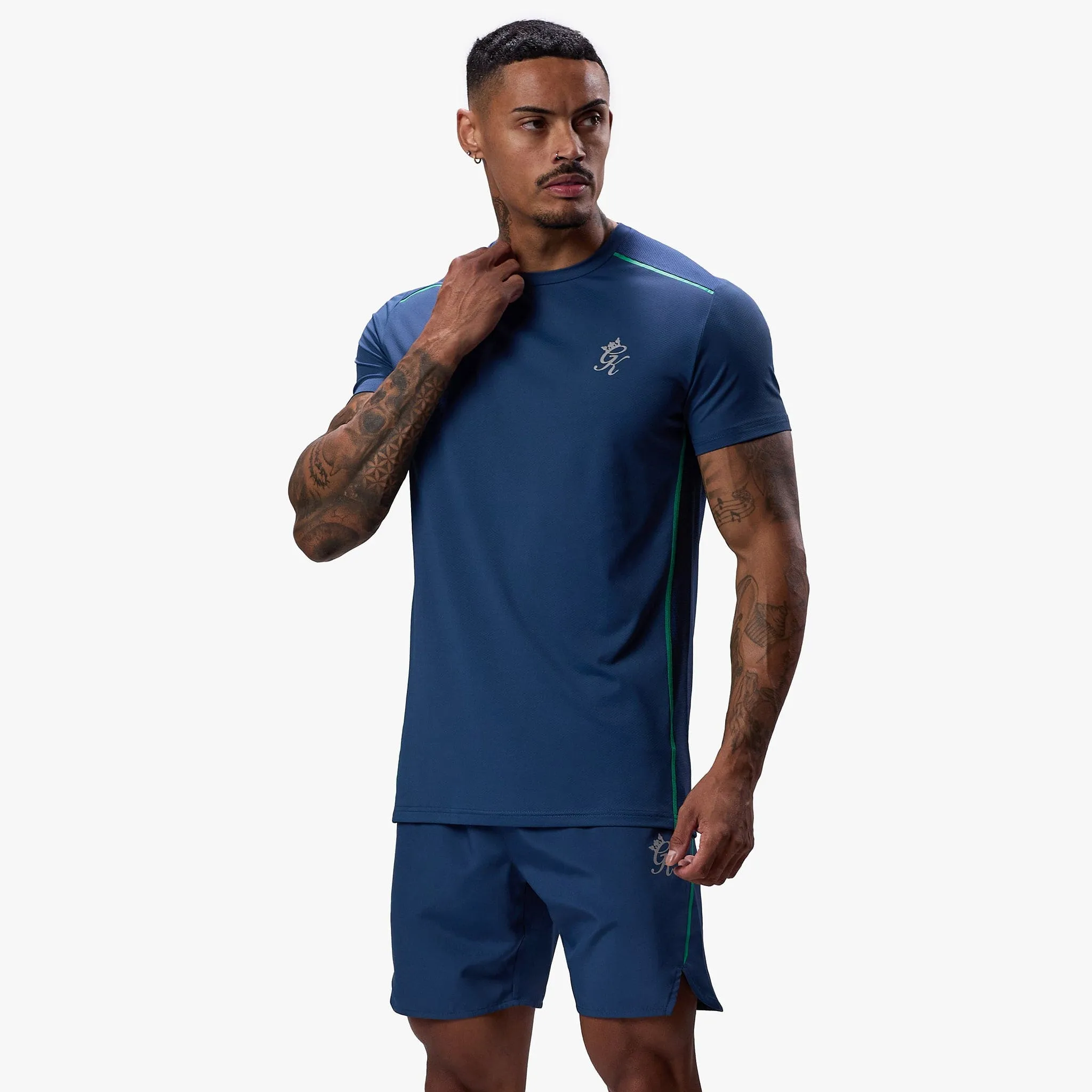 in demand Everyday Casual Gym King Flex Tee - Navy