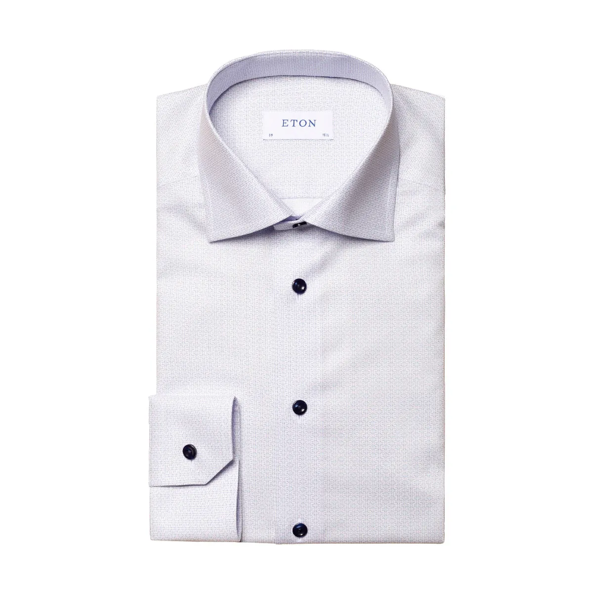 Eton - Contemporary Fit Patterned Shirt in Lilac Polka Dot