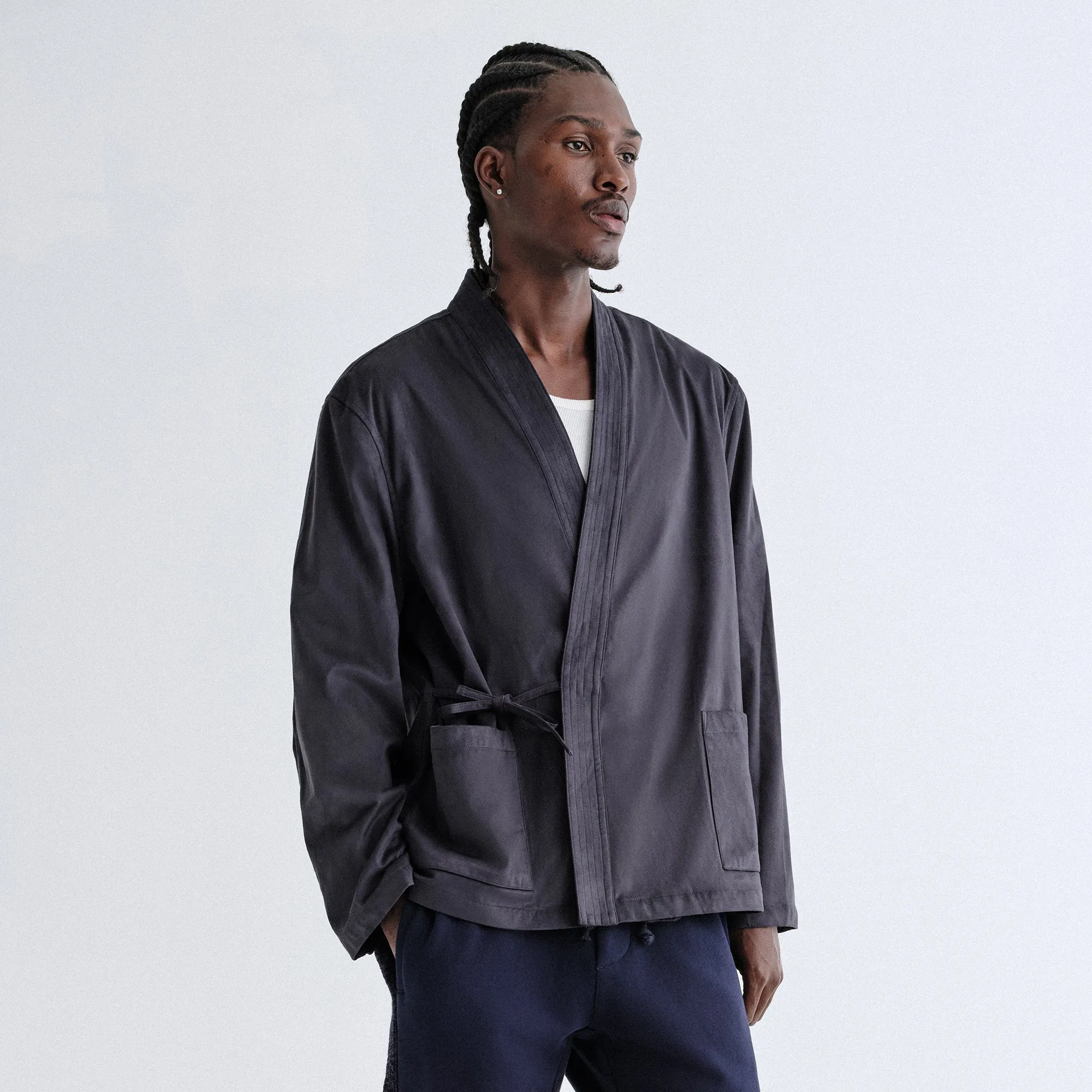 Comfort Stretch Fabric Kith Microsuede Karter Gi - Nocturnal