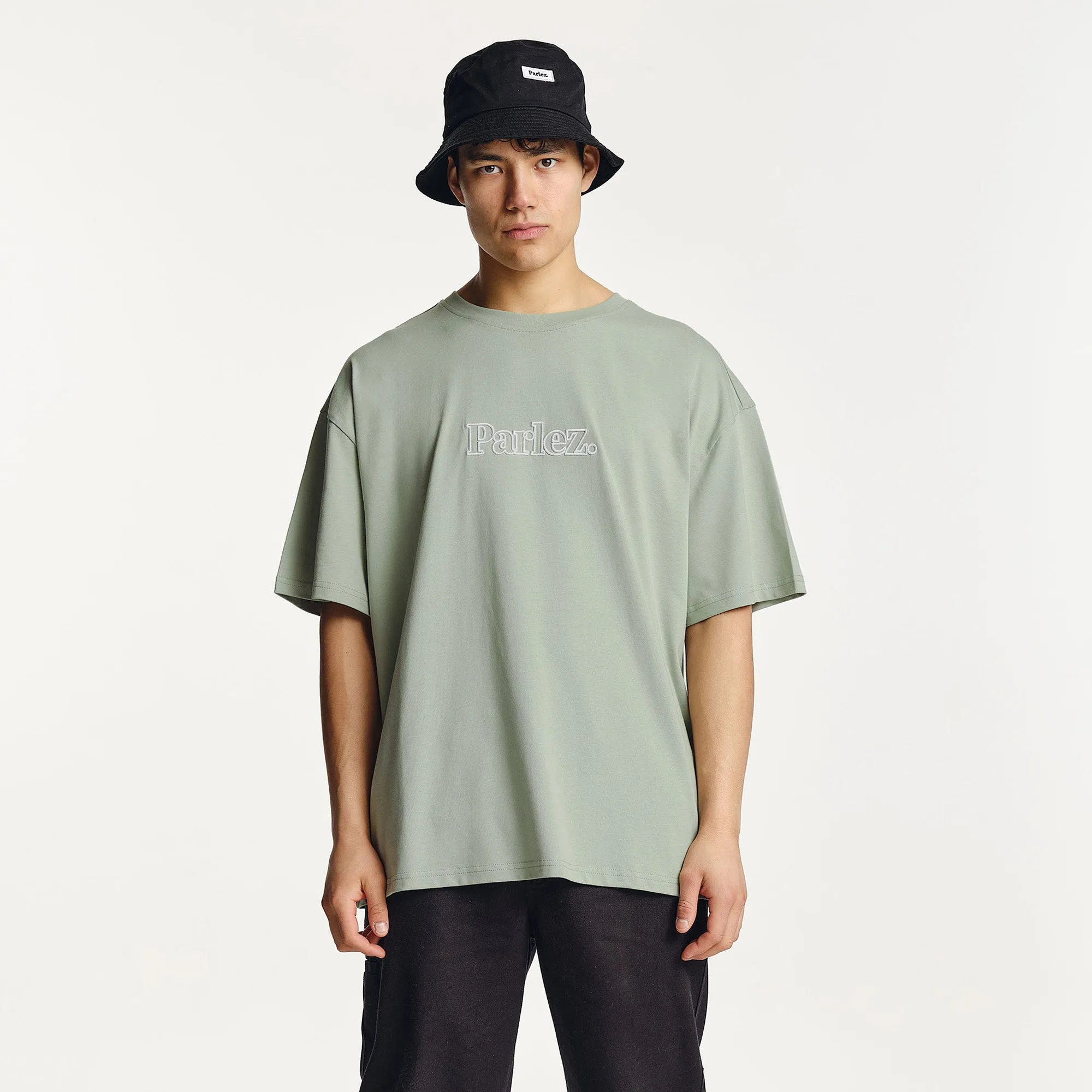 Polka Dot Pattern Staffa Oversized T-Shirt Sea Mist