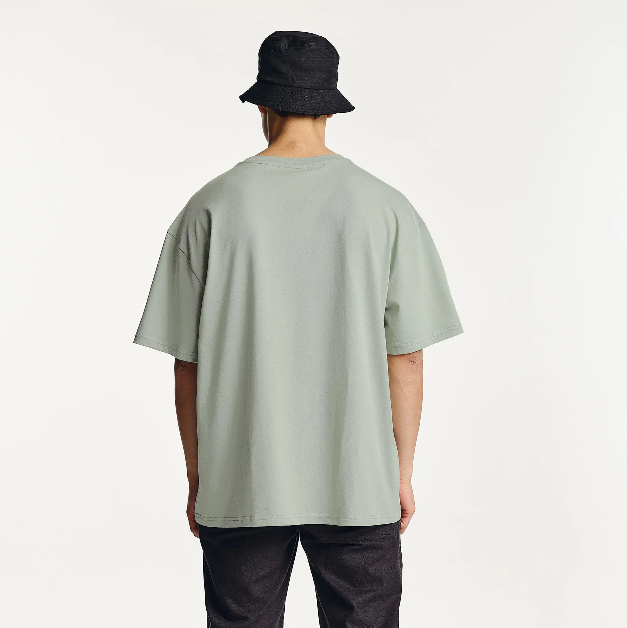 Travel Friendly Comfortable Layer Staffa Oversized T-Shirt Sea Mist