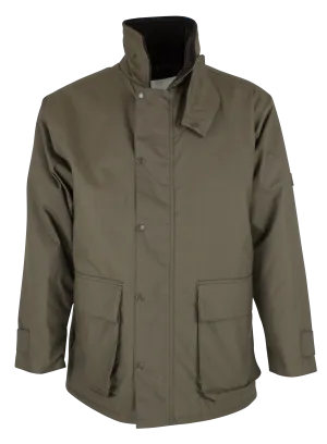 LayeredPaneling W18 - Men's Knightsbridge Staywax Jacket - OLIVE