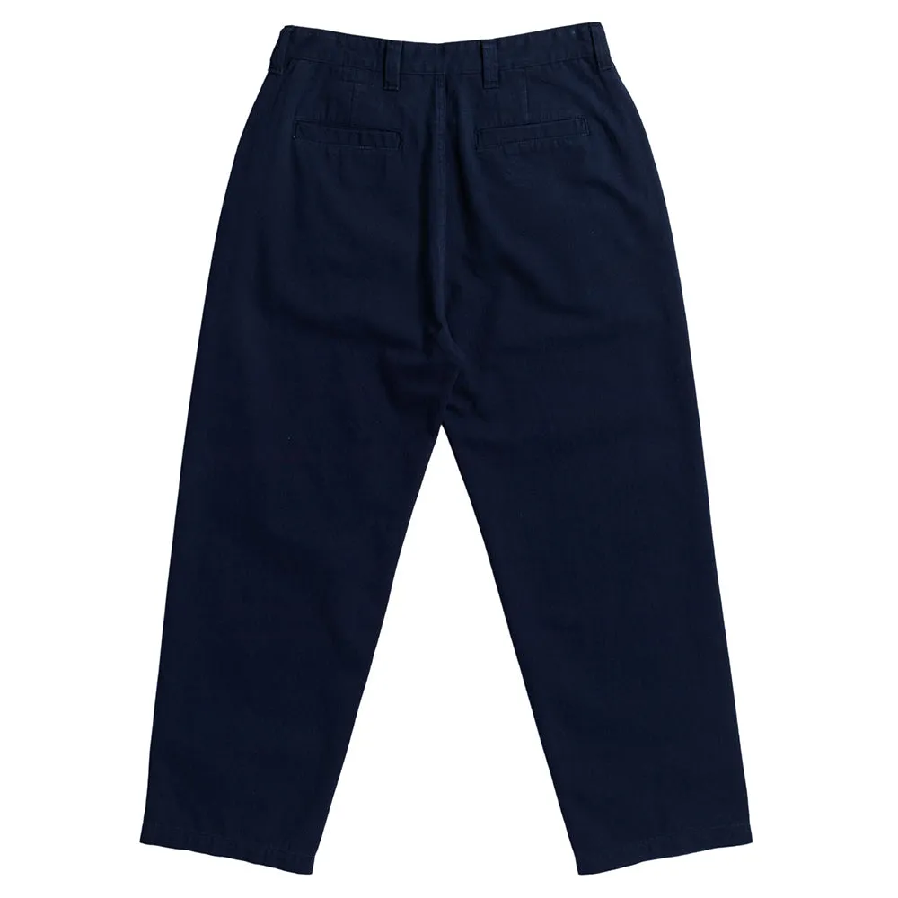 Eyes Embroidered Twill Pant (Navy / Green) Rugged Comfort QuickDryTech