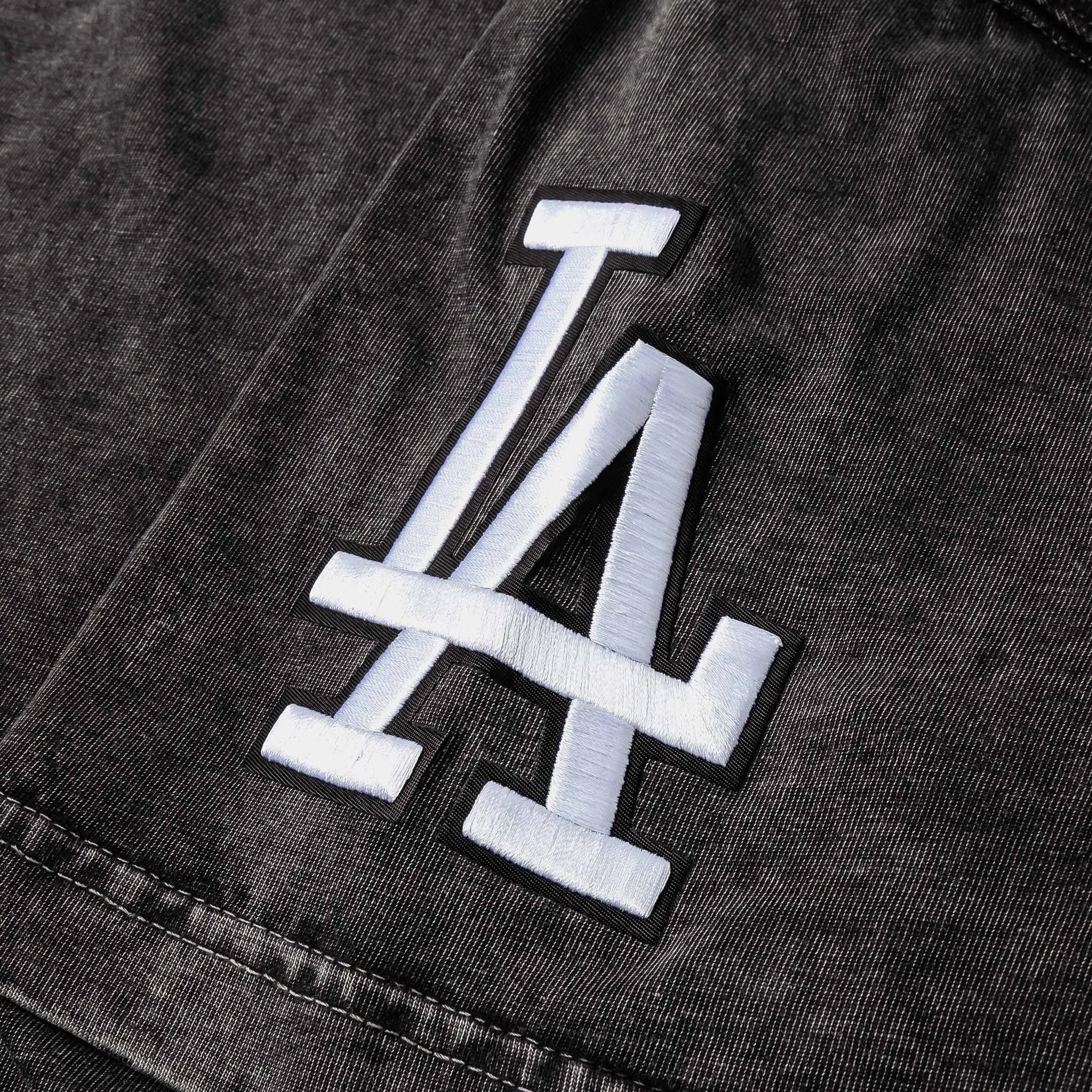 Versatile Performance Moisture Wicking Fabric Shoe Palace Exclusive Los Angeles Dodgers D??a De Muertos Skull Mens Short Sleeve Shirt (Black)