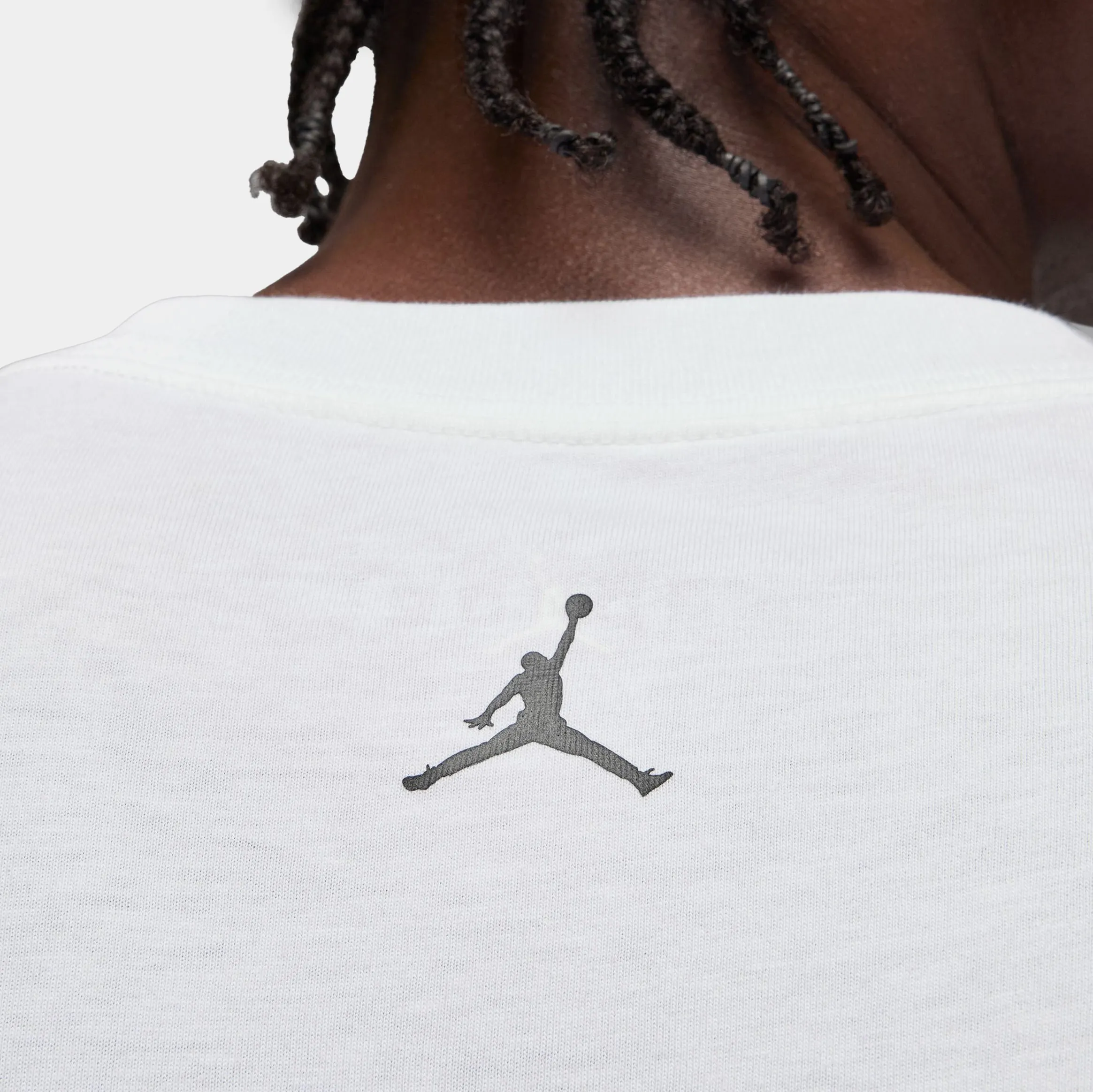 MJ Wings Brand Photo Mens Long Sleeve Shirt (White/Black) Striped modernity