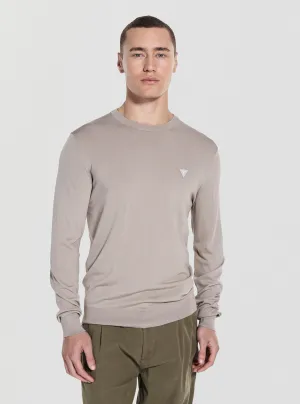 Khaki Green Dane Sweater Bar Hopping Essential Chic