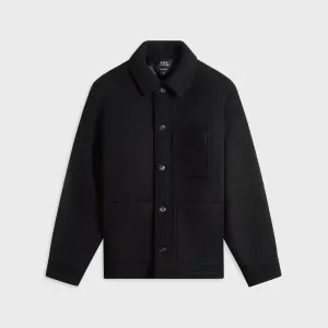 OdorResistantTreatment A.P.C. Veste Emile Logo Outerwear - Black