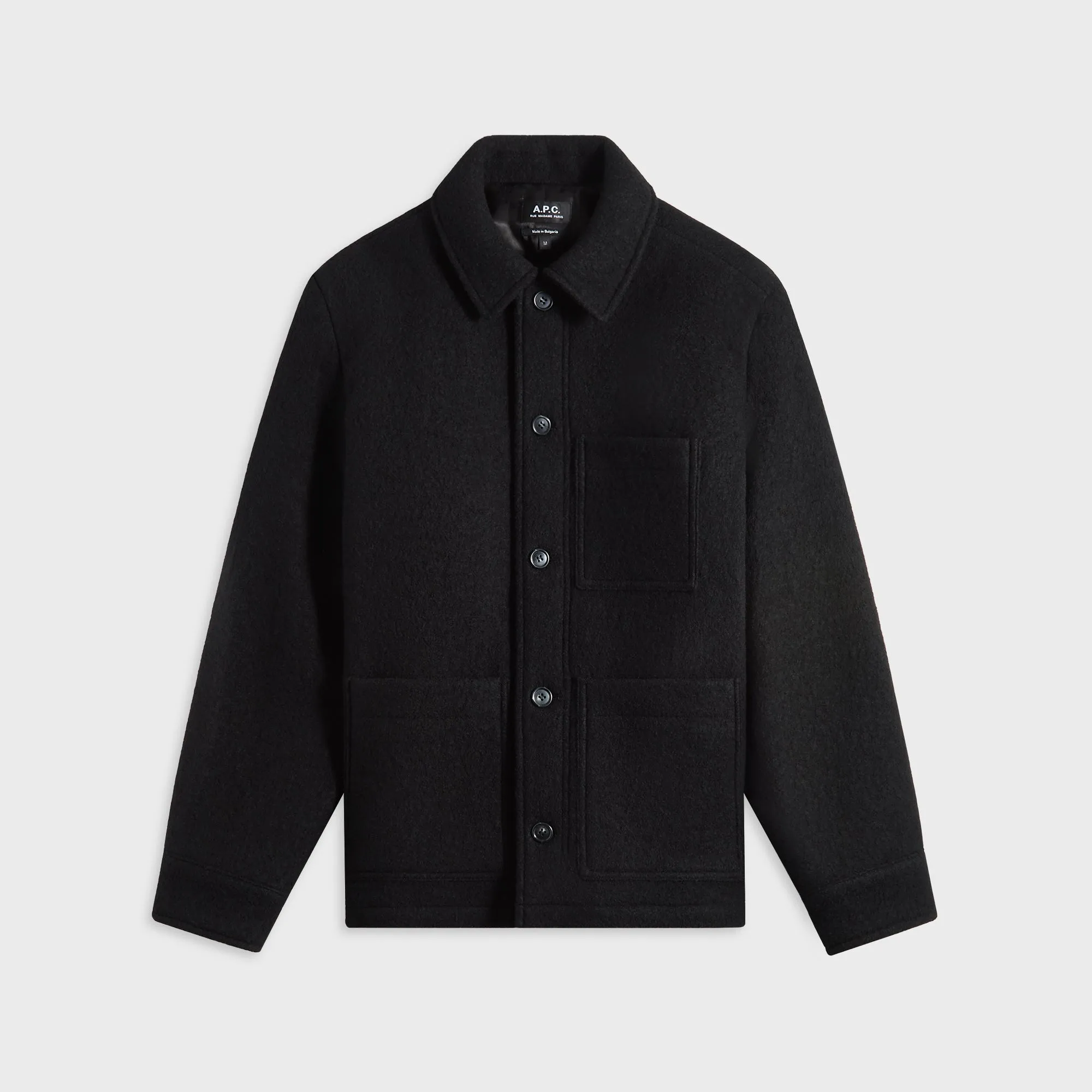 OdorResistantTreatment A.P.C. Veste Emile Logo Outerwear - Black