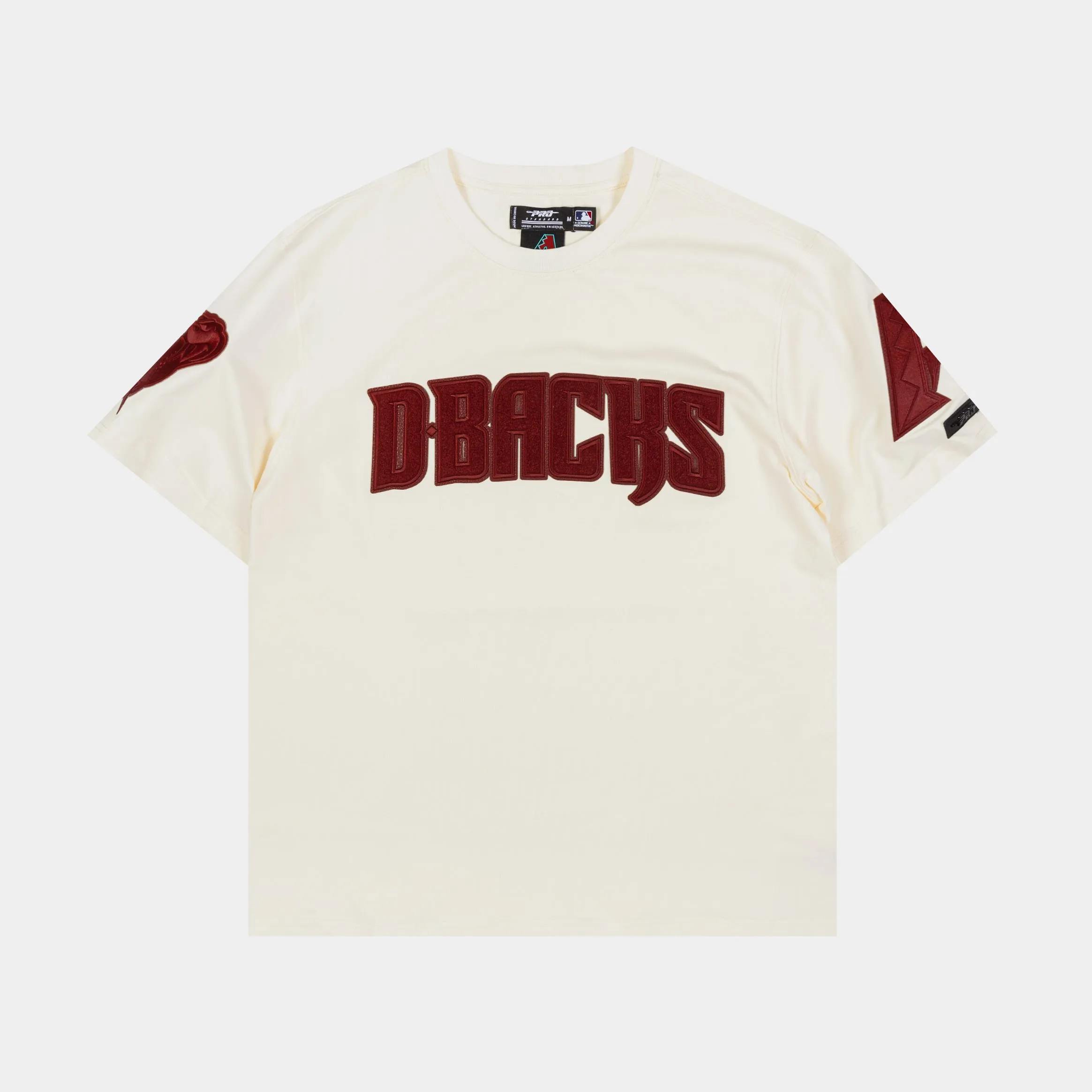 Arizona Diamondbacks Triple Tonal Mens Short Sleeve Shirt (Neutral/Red) Modern Twist windproof