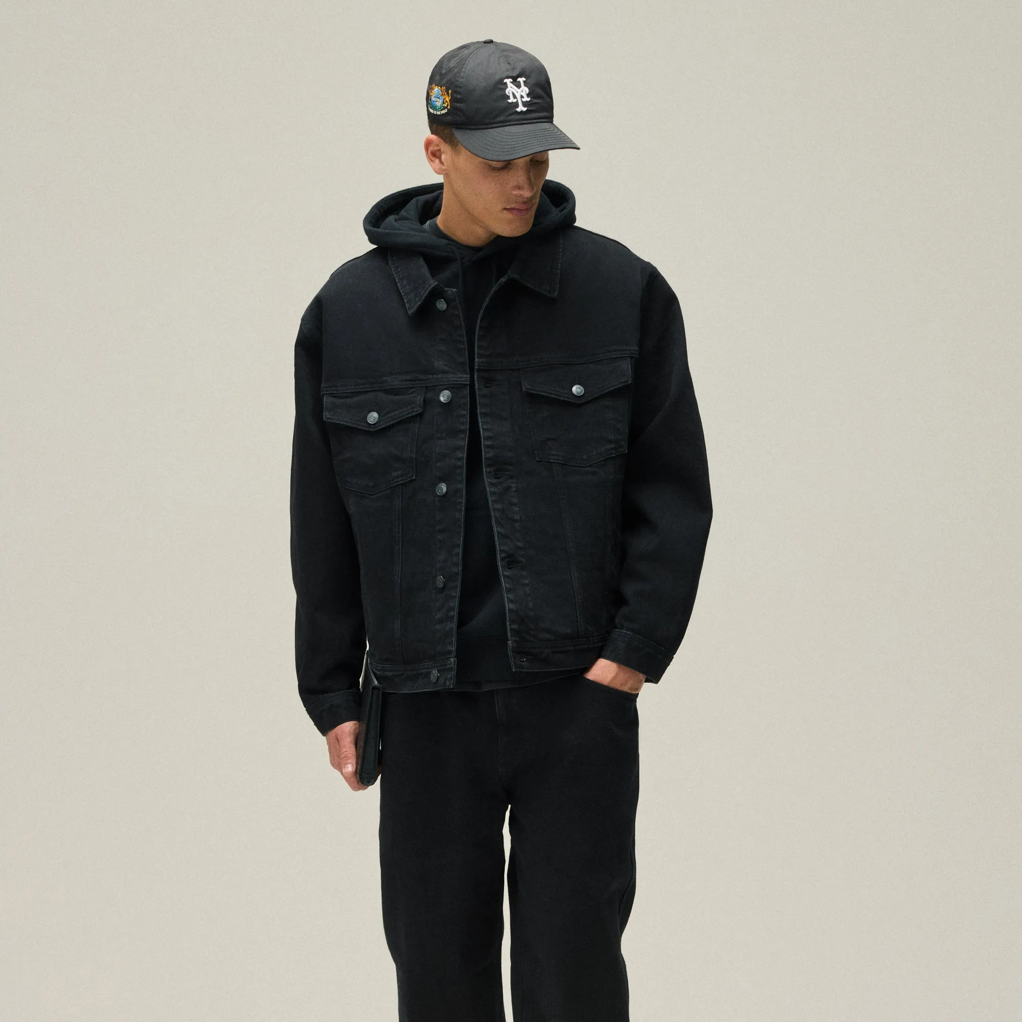 Climate Adaptive Design Sun Protective Fabric Kith Centre Denim Jacket - Black