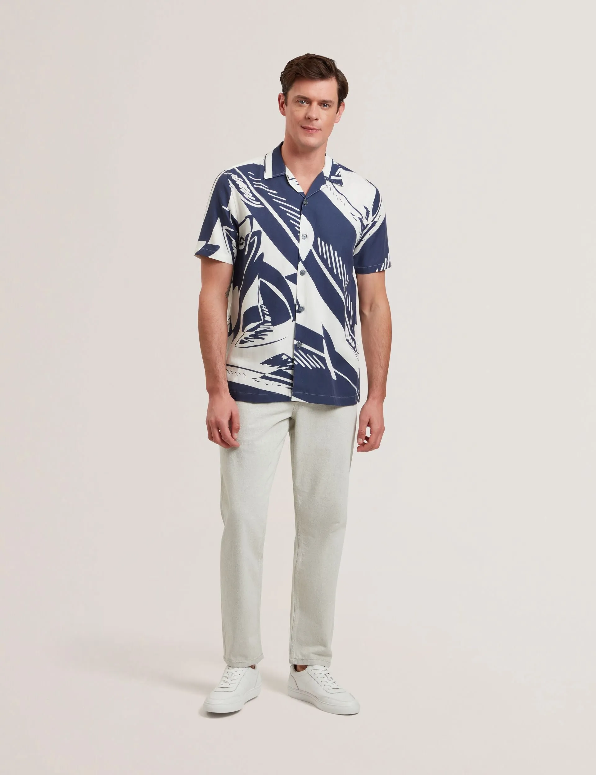 HEUKELS | MID-NAVY Striped style