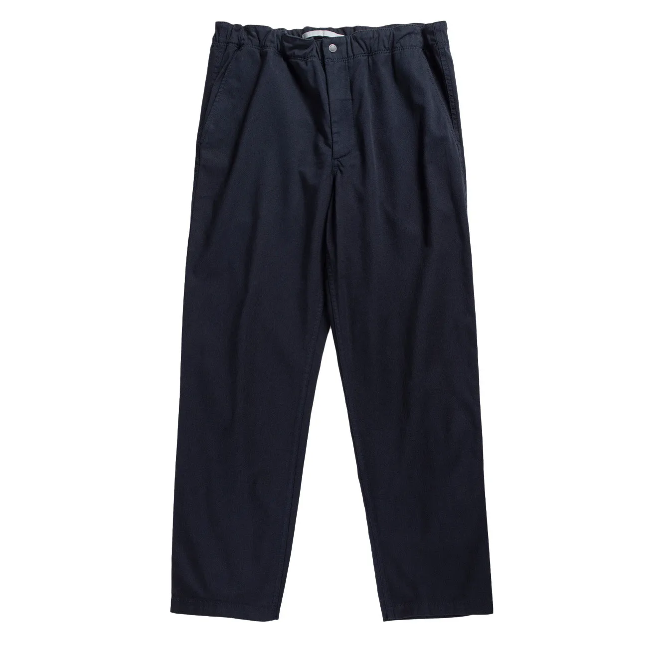 Norse Projects Ezra Light Stretch Trouser Dark Navy Relax Fit Wear