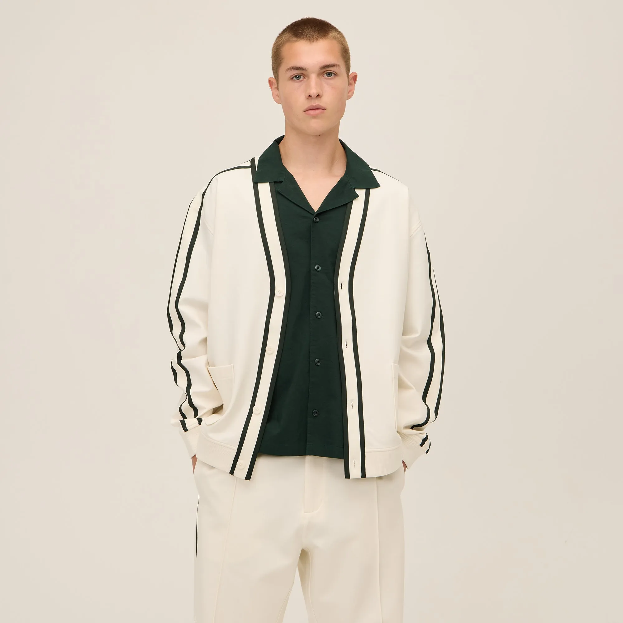 Kith for Wilson Track Cardigan - Sandrift Seam Sealed Technology