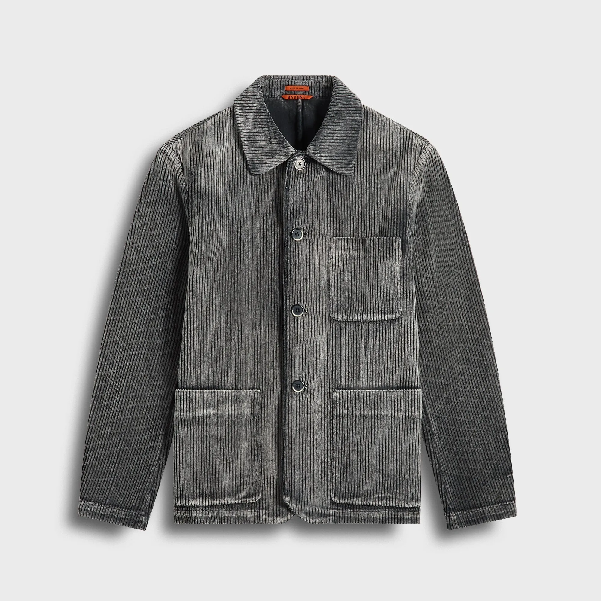 Abrasion Resistant Shell Sunday Walk Style Barena Overshirt Visal - Carbone