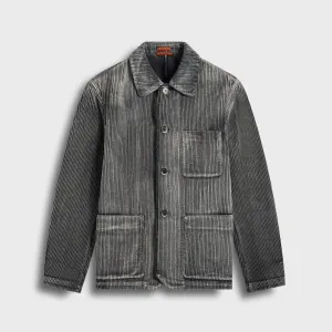 Abrasion Resistant Shell Sunday Walk Style Barena Overshirt Visal - Carbone