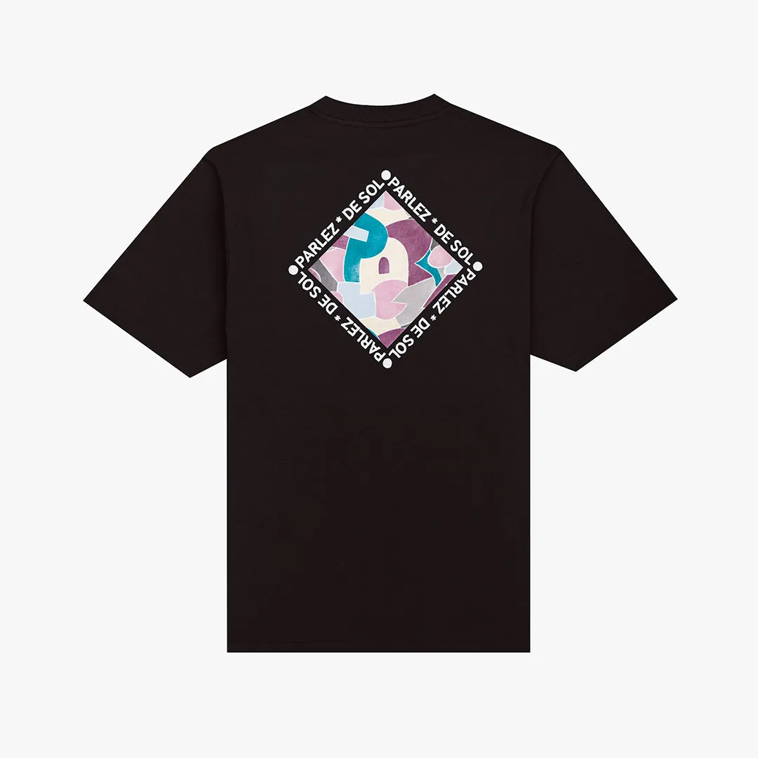 Solar T-Shirt Black Layered Look Wear adults'