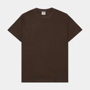 Solid Novelty Mens Short Sleeve Shirt (Cedar Brown) Relaxed Wear Fit Light Layer