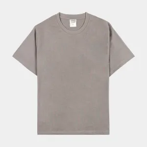 Solid Novelty Mens Short Sleeve Shirt (Stone Grey) Casual Essentials Wear