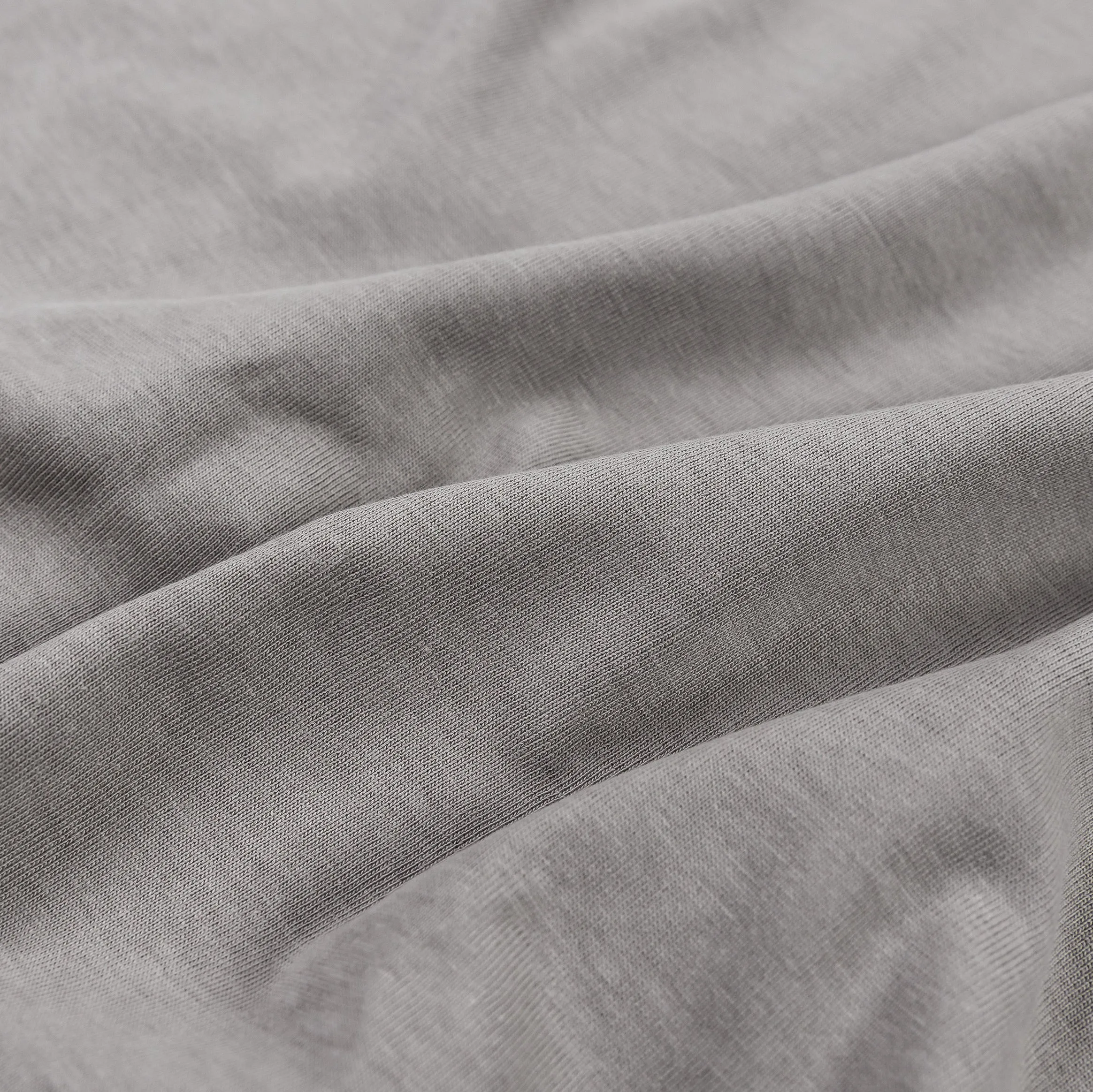 Ethically Sourced Materials Stylish and Relaxed Solid Novelty Mens Short Sleeve Shirt (Stone Grey)