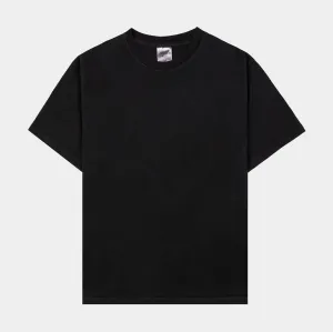 Solid Washed Out Mens Short Sleeve Shirt (Black) Cozy Wear