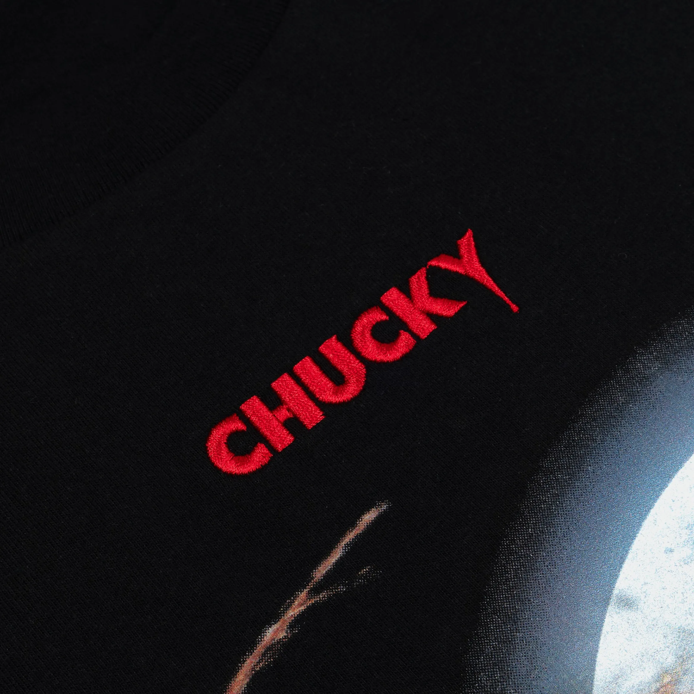 Subtle Details Anti Perspiration Lining SP x Chucky Dual Mens Short Sleeve Shirt (Black/Red)