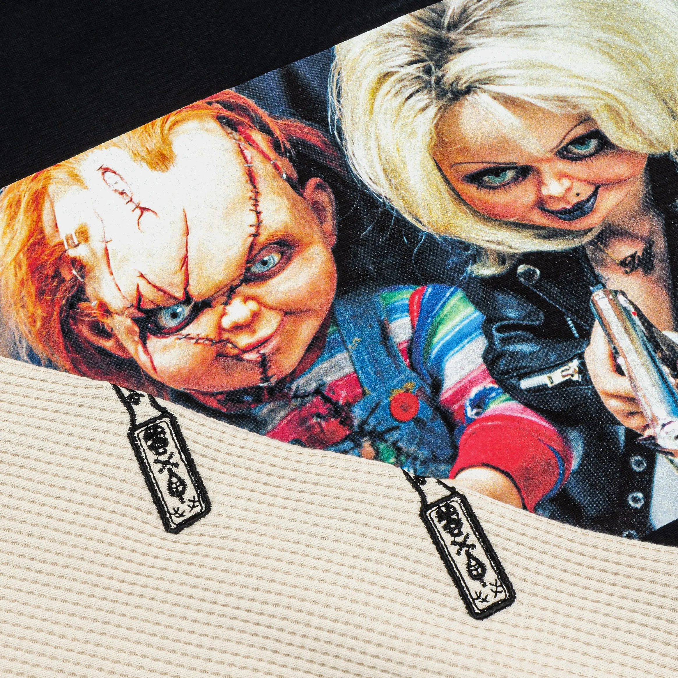 SP x Chucky Friend To The End Mens Long Sleeve Shirt (Black/Red) Formal Occasion Active Layering