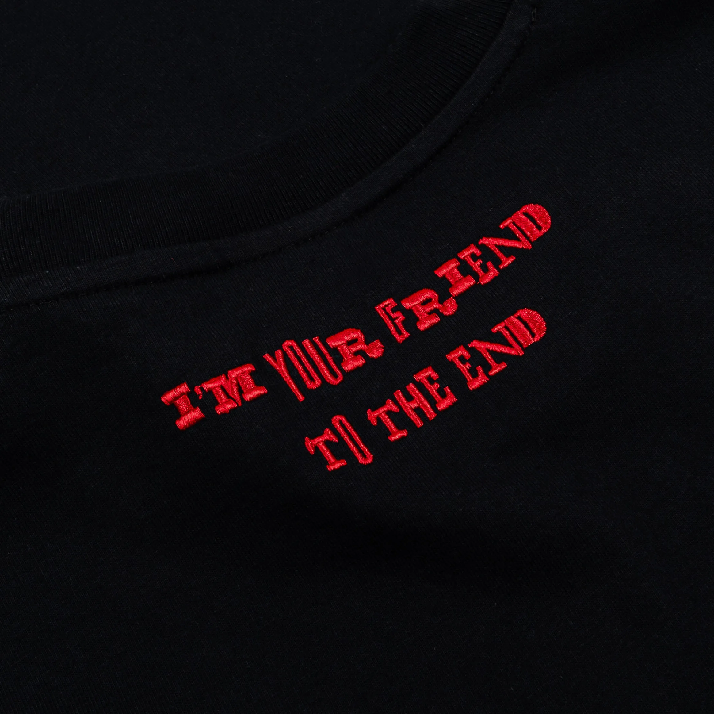 SP x Chucky Friend To The End Mens Long Sleeve Shirt (Black/Red) Sleek Design