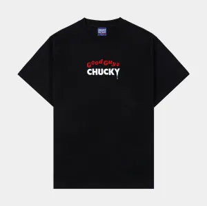 kids' Trendy Wearable SP x Chucky Good Guys Mens Short Sleeve Shirt (Black/Red)