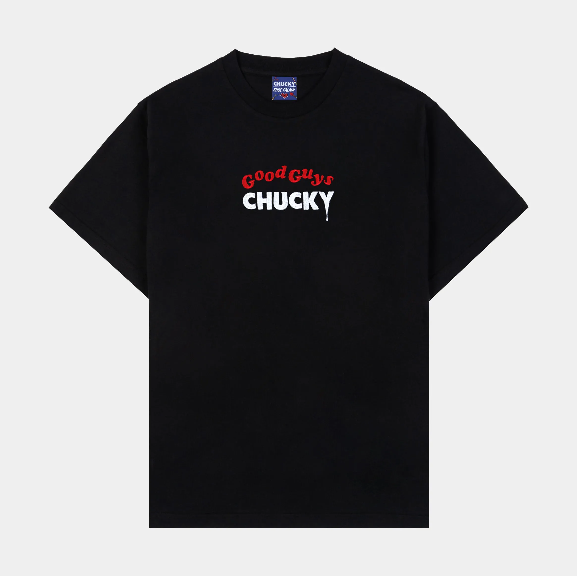 kids' Trendy Wearable SP x Chucky Good Guys Mens Short Sleeve Shirt (Black/Red)