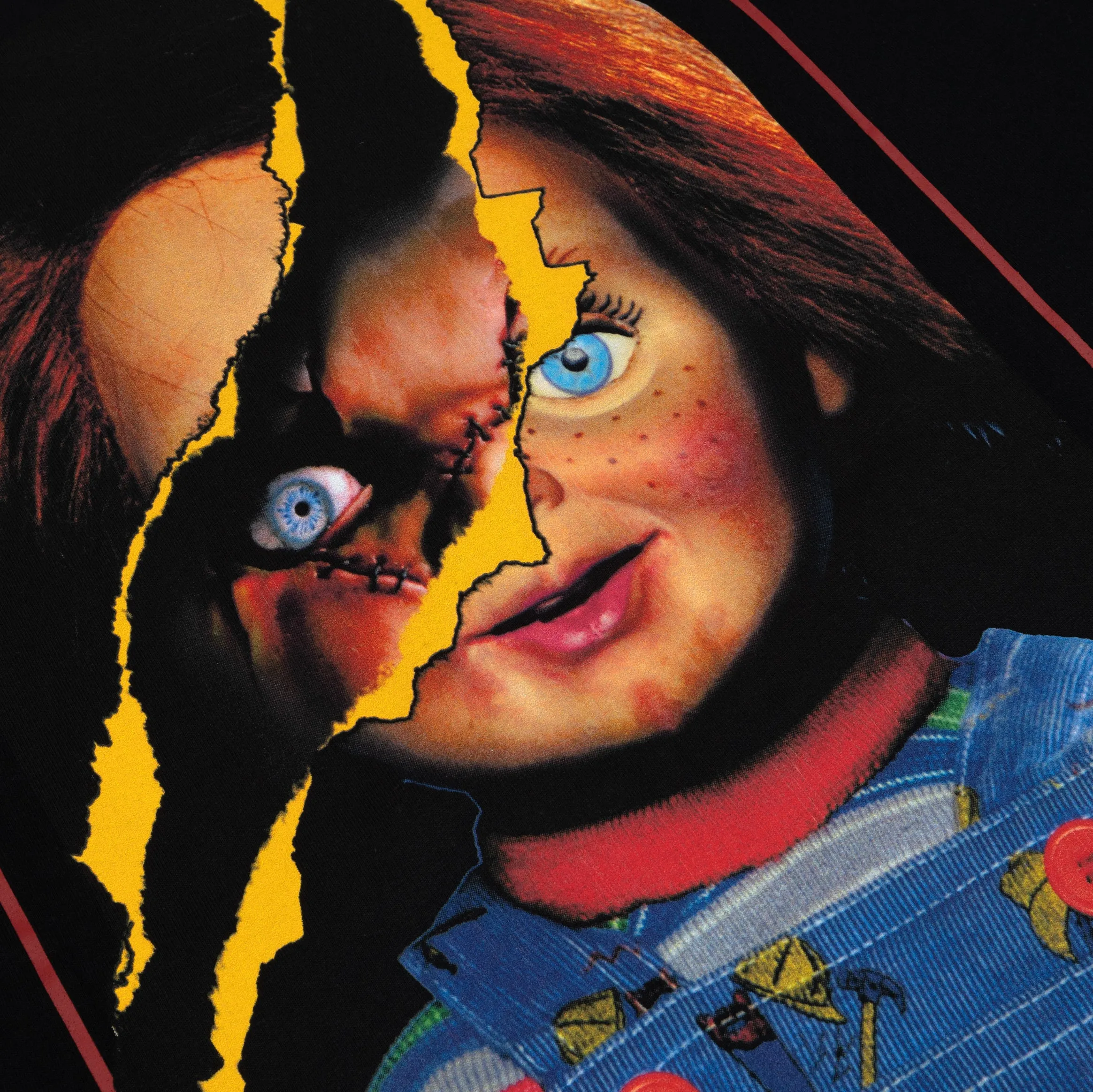 Seasonal Fashion SP x Chucky Good Guys Mens Short Sleeve Shirt (Black/Red)